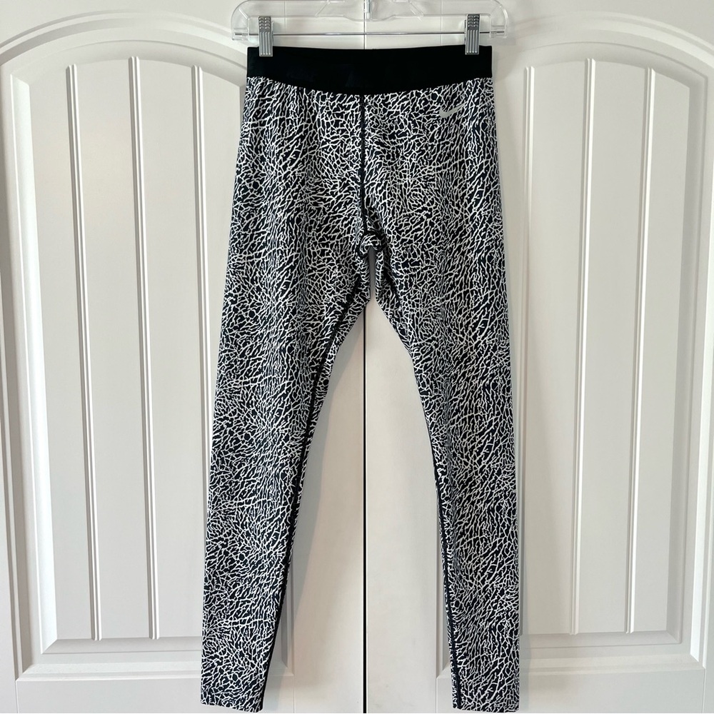 Nike Golf Women’s Dri-Fit Pattern Black White Leggings Size Small